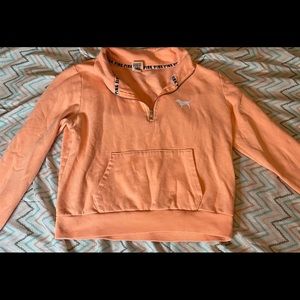 PINK half zip pullover